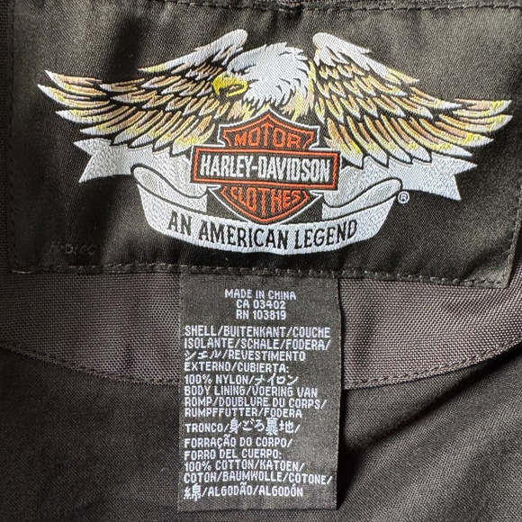Harley Davidson - Black Canva Embroidered Jacket - Picture 10 of 16
